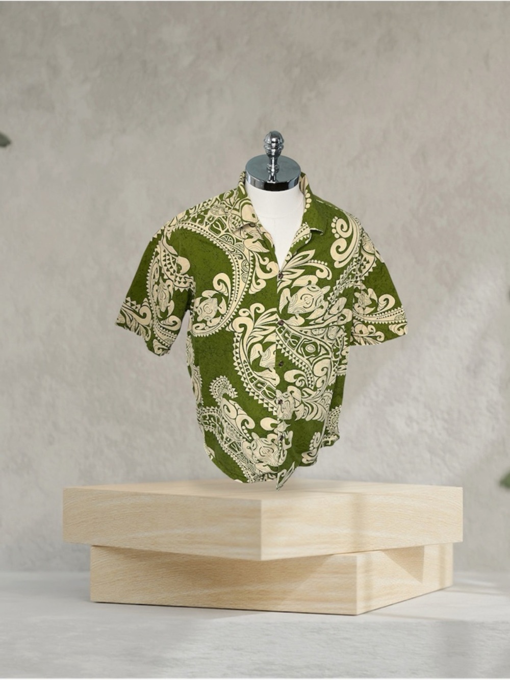 Vtg E&K Men’s XL Tribal Turtle Honu Cotton Hawaiian Coconut Shell Button Shirt